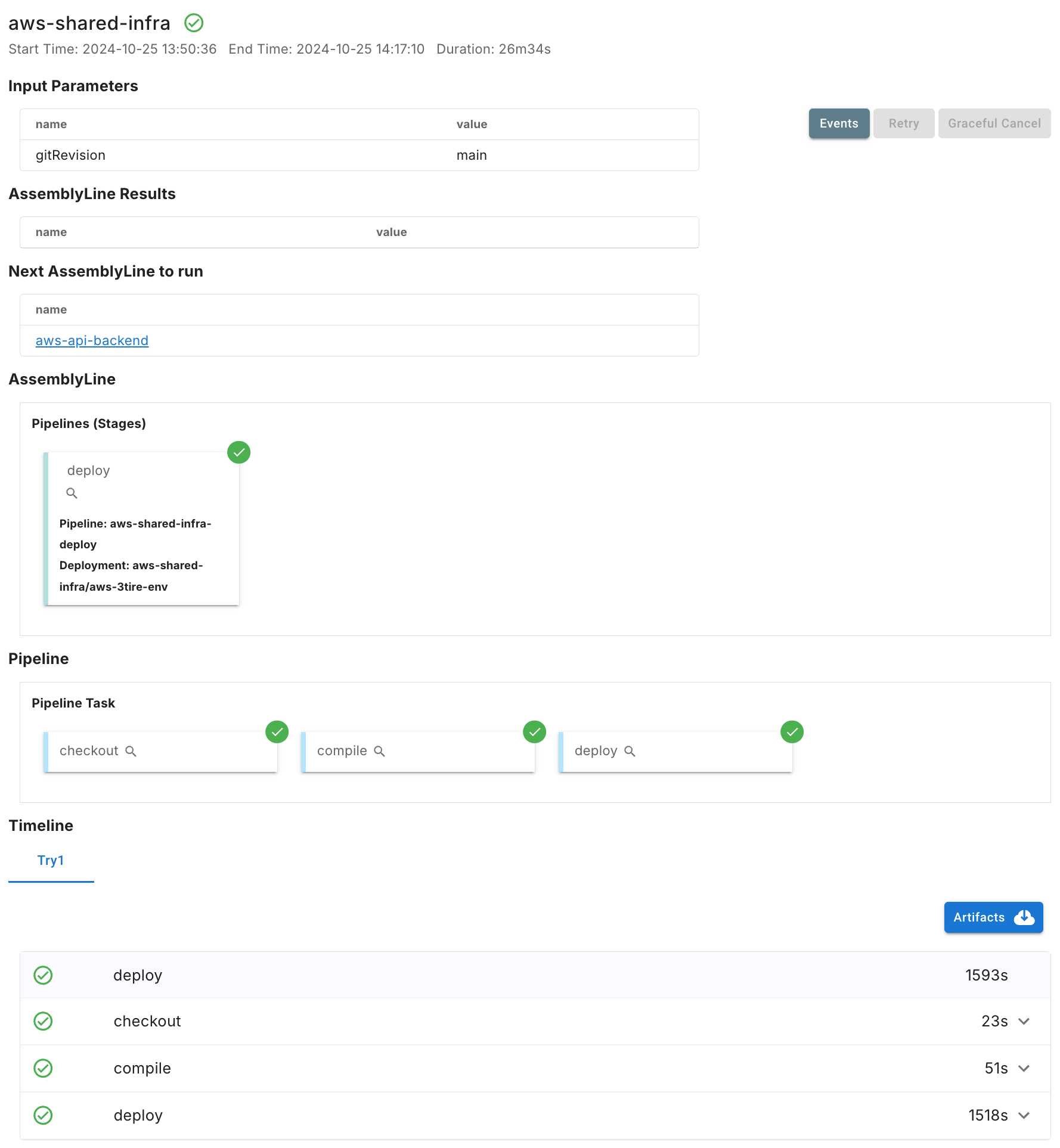 AssemblyLineの実行結果の確認（aws-shared-infra）手順